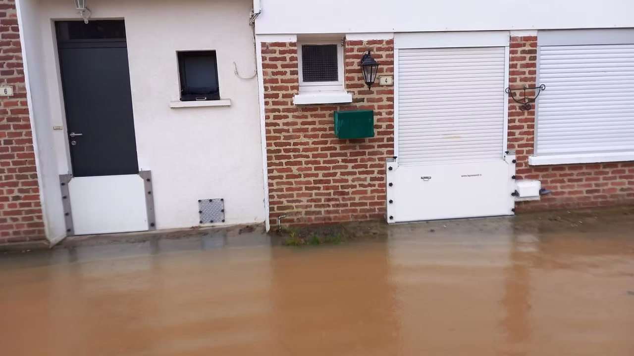 Maison protégée grâce à la pose de nos batardeaux